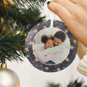 Ornement En Verre Stars d'hiver Photo de famille