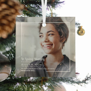 Ornement En Verre Stylish In Love Memory Photo & Citation