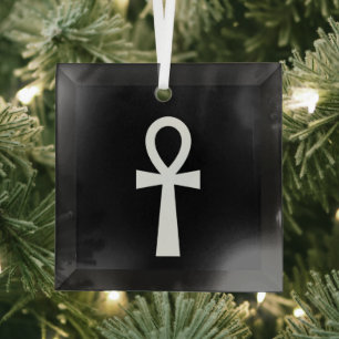 Ornement En Verre Symbole égyptien d'Ankh