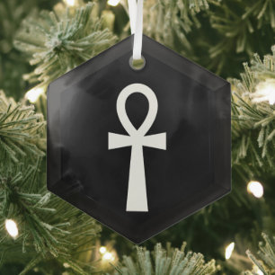 Ornement En Verre Symbole égyptien d'Ankh
