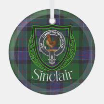 Tartan et blason du clan écossais Sinclair