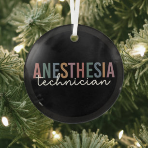 Ornement En Verre Technicien d'anesthésie Technique d'anesthésie rét