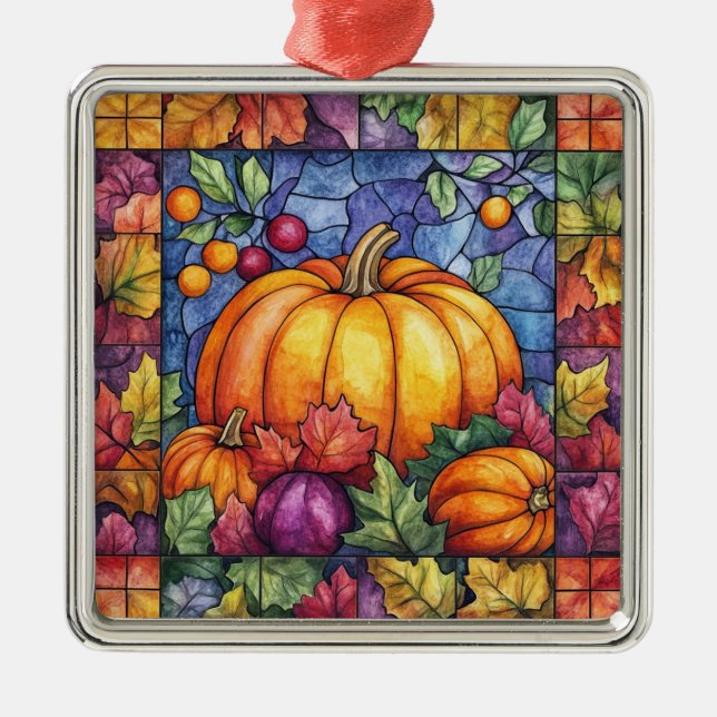 Ornement en verre tendu de Thanksgiving (Devant)