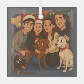 Ornement En Verre The pack at Christmas 