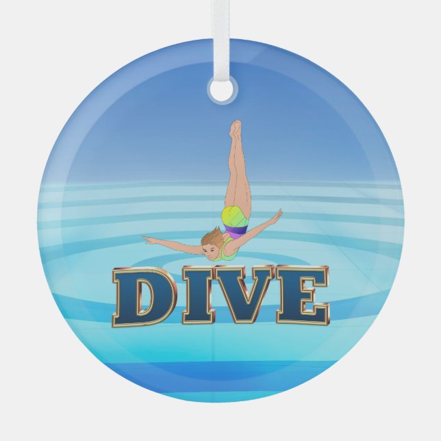 Ornement En Verre TOP Dive (Recto)