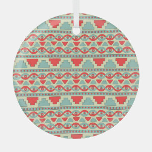 Ornement En Verre Tribal Mésopotamien : Conception Ethnique Sans Cou
