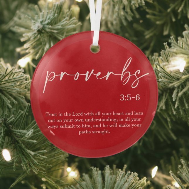Ornement en verre Verse Bible de Noël (Insitu)