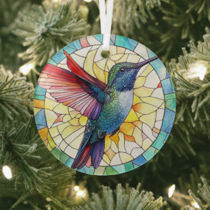 Ornement En Verre Vibrant colibri