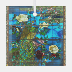 Ornement En Verre Vitrail de Peacock