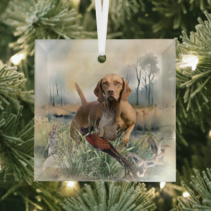 Ornement En Verre Vizsla, Art