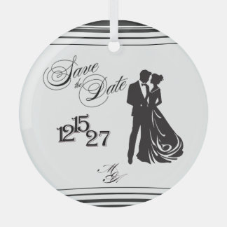 Ornement En Verre We Do Formal Save the Date