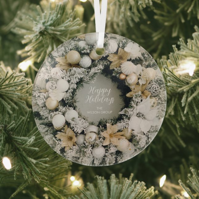 Ornement En Verre Wreath de Noël (Insitu)