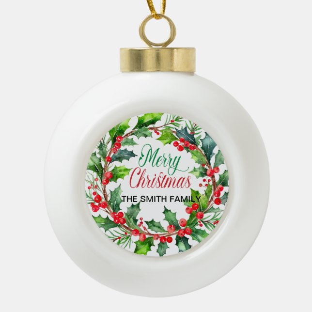 Ornement encadré de flocon de neige (Devant)