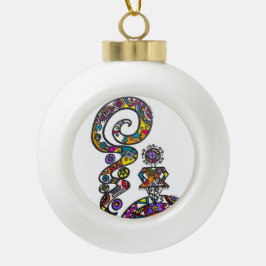 Ornement encadré de flocon de neige