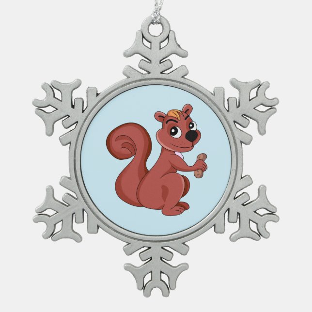 Ornement encadré de flocon de neige (Devant)