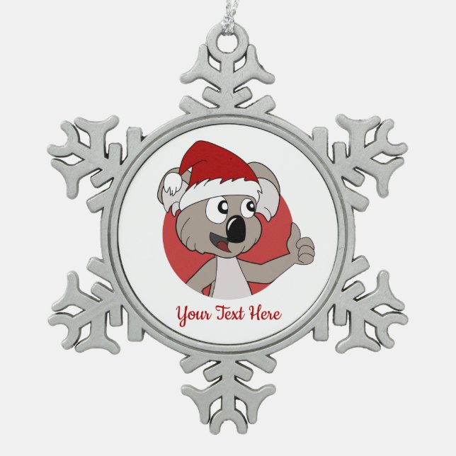 Ornement encadré de flocon de neige (Devant)