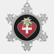 Ornement encadré de flocon de neige