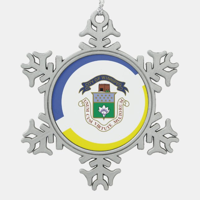 Ornement encadré de flocon de neige (Devant)