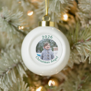 Ornement encadré de photo de Noël personnalisable