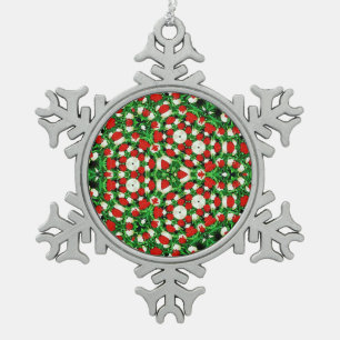 Ornement encadré flocon de neige