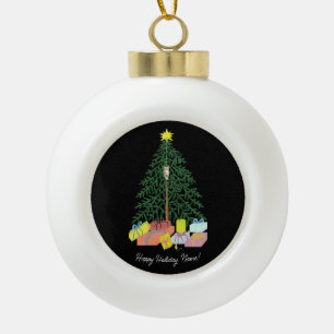 Ornement encadré flocon de neige arbre de Noël