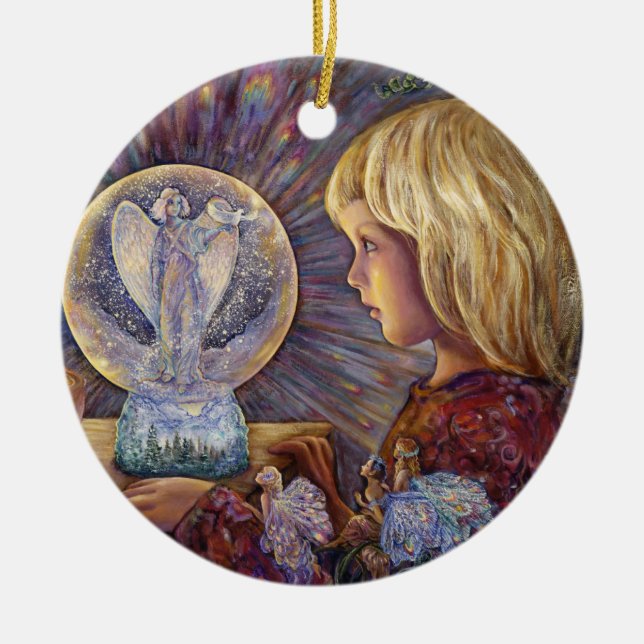 Ornement enchanté des vacances 2017 de globe de (Devant)