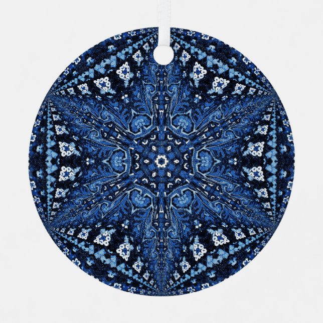Ornement étoile bleu arménien (Recto)