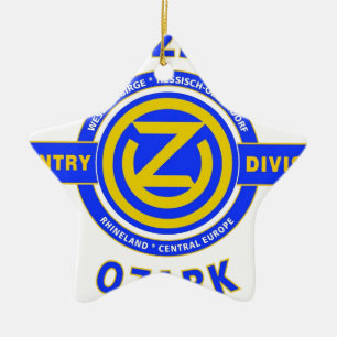 Ornement Étoile En Céramique 102ND DIVISION d'INFANTERIE "DIVISION d'OZARK "