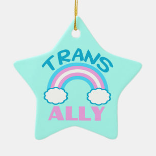 Ornement Étoile En Céramique Allié transgenre