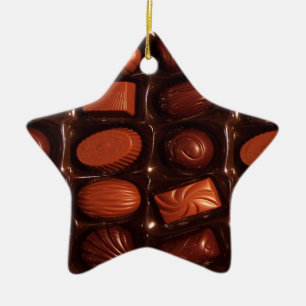 Ornement Étoile En Céramique Chocolats
