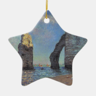 Ornement Étoile En Céramique Claude Monet les falaises aux cadeaux de destin
