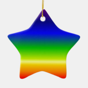 Ornement Étoile En Céramique Concepteur Customisé couleur coloré