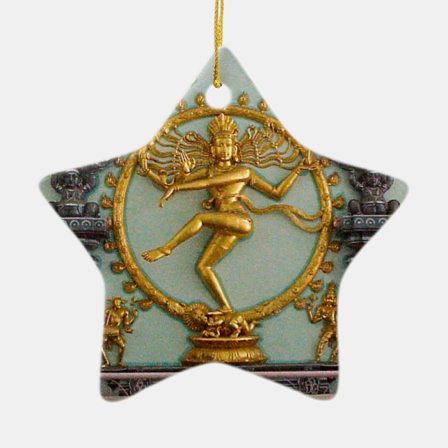 Ornement Étoile En Céramique Dieux indous, Shiva (Devant)