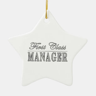 Ornement Étoile En Céramique Directeur de première classe de directeurs