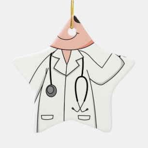 Ornement Étoile En Céramique Docteur
