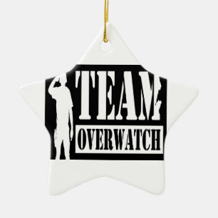Ornement Étoile En Céramique Équipe Overwatch