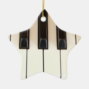 Ornement Étoile En Céramique Étoile de clés de piano