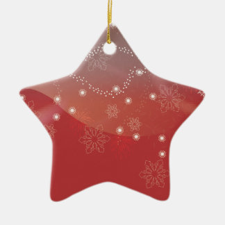 Ornement Étoile En Céramique Étoiles d'ornement rouge Noël