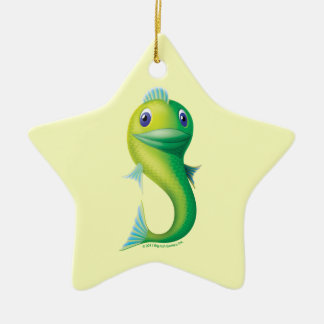 Ornement Étoile En Céramique Grands poissons