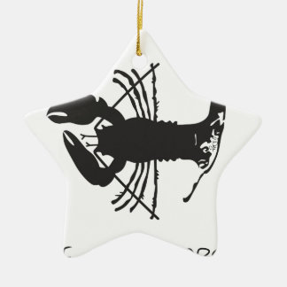 ORNEMENT ÉTOILE EN CÉRAMIQUE HOMARD DE CAPE COD