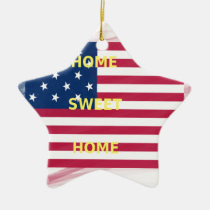 Ornement Étoile En Céramique Home Swet Home