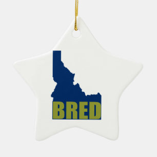 Ornement Étoile En Céramique Idaho Bred