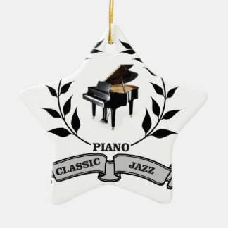 Ornement Étoile En Céramique jazz du piano c
