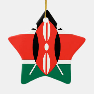Ornement Étoile En Céramique Le Kenya