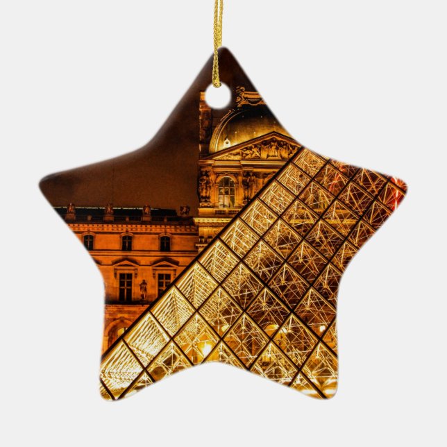 Ornement Étoile En Céramique Le Louvre (Devant)