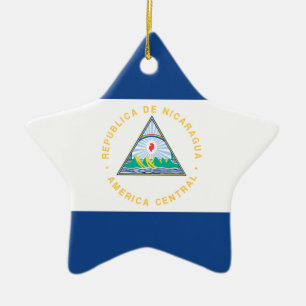 Ornement Étoile En Céramique Le Nicaragua