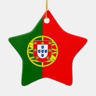 Ornement Étoile En Céramique Le Portugal - drapeau portugais