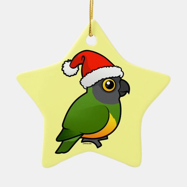 Ornement Étoile En Céramique Le Sénégal Père Noël (Devant)