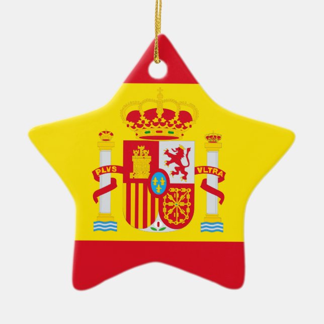 Ornement Étoile En Céramique L'Espagne (Devant)