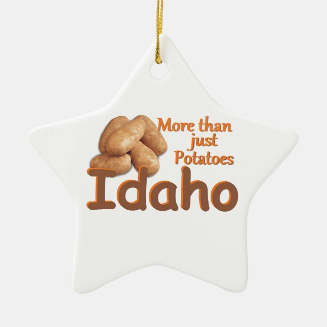 ORNEMENT ÉTOILE EN CÉRAMIQUE L'IDAHO (Devant)